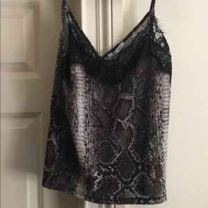 Zara Snakeskin Camisole